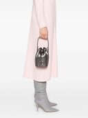 Valentino Garavani V Logo Signature Laminated Leather Bucket Bag