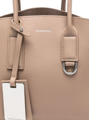 Emporio armani capsule recyclée en cuir moyen de fourre-tout