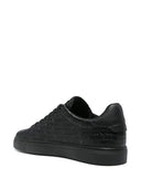 Zapatillas de cuero de logotipo emporio armani