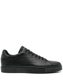 Zapatillas de cuero de logotipo emporio armani