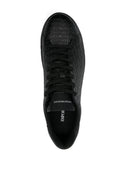 Zapatillas de cuero de logotipo emporio armani