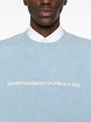 Maglione di lana logo emporio armani