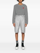 Comme Des Garcons Striped Cotton T Shirt