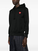 Comme des Garcons logo bomulds hættetrøje