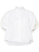 Camicia di cotone di sacai e nylon