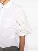 Camicia di cotone di sacai e nylon