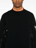 Sacai Cotton Blend Crewneck Sweatshirt