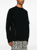 Sacai Cotton Blend Crewneck Sweatshirt