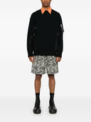 Sacai Cotton Blend Crewneck Sweatshirt