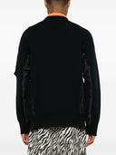 Sacai Cotton Blend Crewneck Sweatshirt