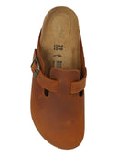 Zapatillas de cuero engrasadas de Birkenstock Boston