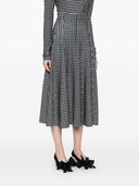Norma Kamali Houndstooth Long Skirt