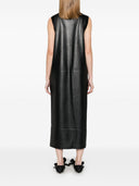 Norma Kamali Faux Leather Sleeveless Dress