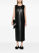 Norma Kamali Faux Leather Sleeveless Dress