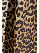 Ganni leopard print midi nederdel