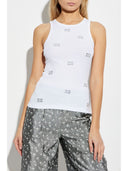 Ganni Strass Embelli Cotton Top