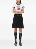 Camiseta de algodón de estampado de oso pequeño Ganni