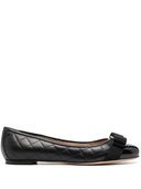 Ferragamo Vara Quilted Leather Ballet Flats