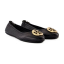 Minnie Travel Ballerinas Tory Burch Leather Black