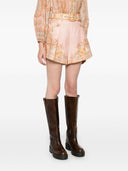 Shorts en lin imprimé Zimmermann Acacia