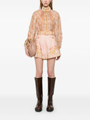 Shorts en lin imprimé Zimmermann Acacia