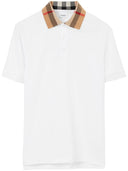 Burberry Check Collar Cotton Polo衬衫