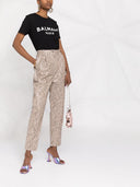Balmain Logo Organic Cotton T Shirt