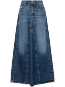 Falda larga de mezclilla diesel