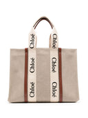 Botón de lona grande Chloè Woody