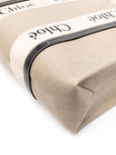 Botón de lona grande Chloè Woody