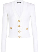 Balmain Buttoned V Necked Cardigan