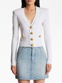 Balmain Buttoned V Necked Cardigan
