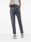 Brunello Cucinelli Cotton And Silk Blend Trousers
