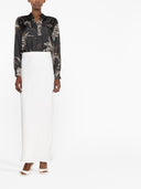 Brunello Cucinelli Linen Blend Long Skirt