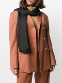 Ferragamo Gancini Silk And Wool Stole
