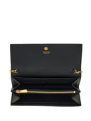 Ferragamo Gancini Leather Wallet On Chain