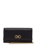 Ferragamo Gancini Leather Wallet On Chain