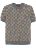غوتشي GG الصوف Crewneck أعلى