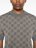 غوتشي GG الصوف Crewneck أعلى