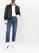 Jeans en denim de couture pré-torsadés du Toteme