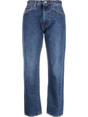 Jeans en denim de couture pré-torsadés du Toteme