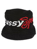 Cappello da secchio in cotone logo stussy