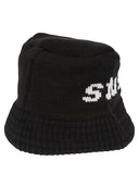 Cappello da secchio in cotone logo stussy