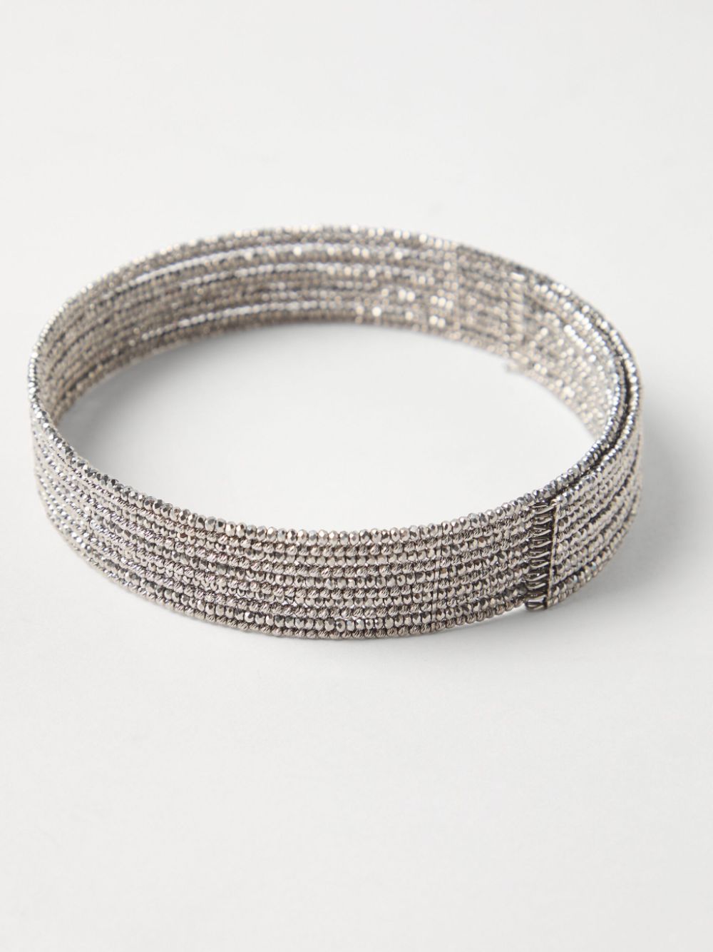 Brunello Cucinelli Silver and Glass Choker