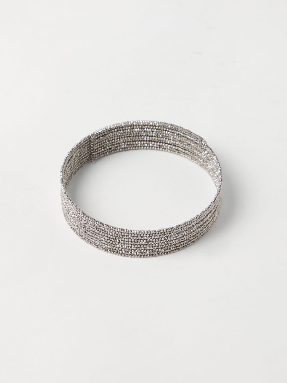 Brunello Cucinelli Silver and Glass Choker
