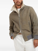 Brunello Cucinelli Bomber Shearling Jacket