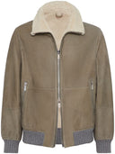 Brunello Cucinelli Bomber Shearling Jacket