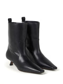 Brunello Cucinelli Leather Heeled Ankle Boots