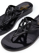 Valentino Garavani Summer V Logo Signature Thong Sandals
