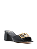 Valentino Garavani V Logo Signature Leather Mules